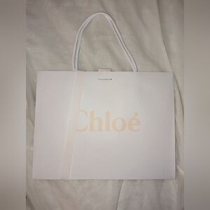 CHLOE  Paper Luxury Shopping Gift Bag 18" x 14"  New
